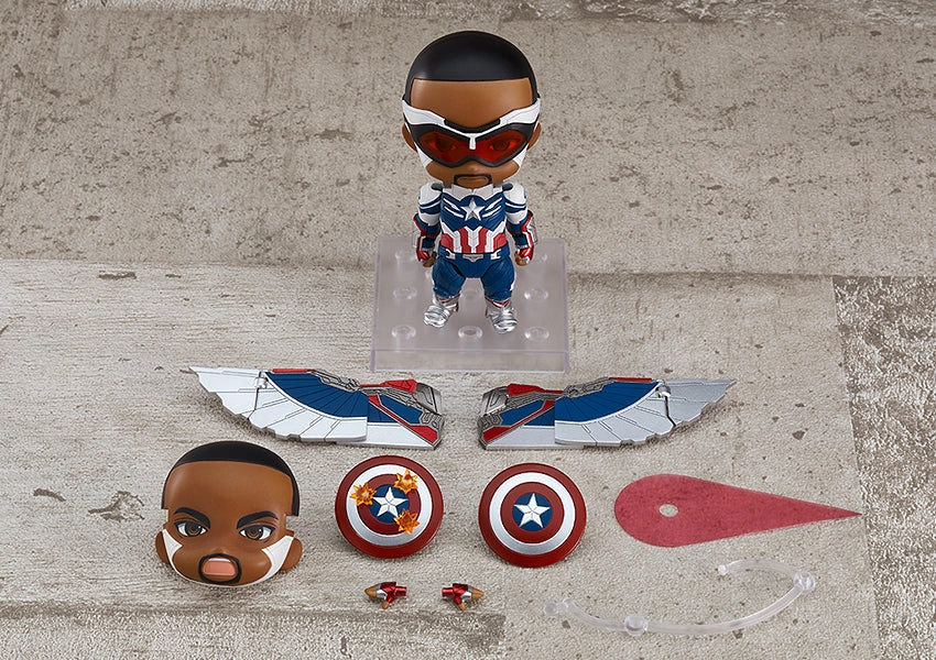 Celebrity endorsed Robot Model Nendoroid #1618-DX Captain America (Sam Wilson) The Falcon and the Winter Soldier