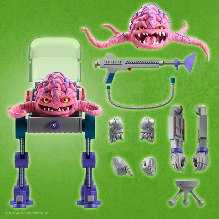 Super7 TMNT Teenage Mutant Ninja Turtles Ultimates Krang Action Figure Sci-Fi Model Robot Item
