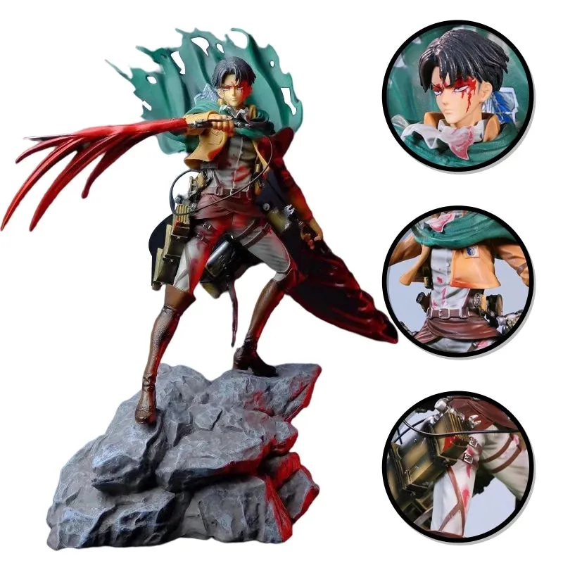 Attack on Titan | Levi Ackerman  Action Figure |35 Cms | Construction Vehicle Regional Specialty