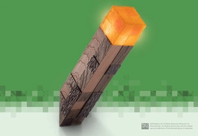 MINECRAFT - Luminous Torch - Collector Replica 25cm Gift Idea Travel Souvenir