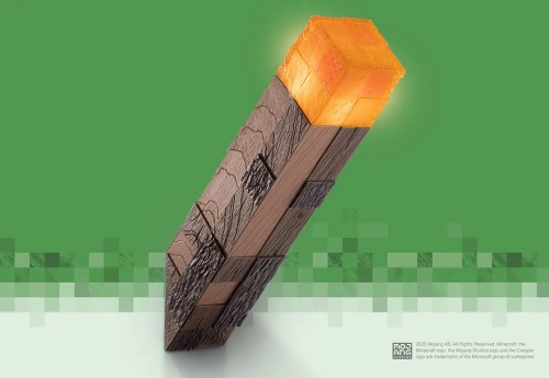 MINECRAFT - Luminous Torch - Collector Replica 25cm Gift Idea Travel Souvenir