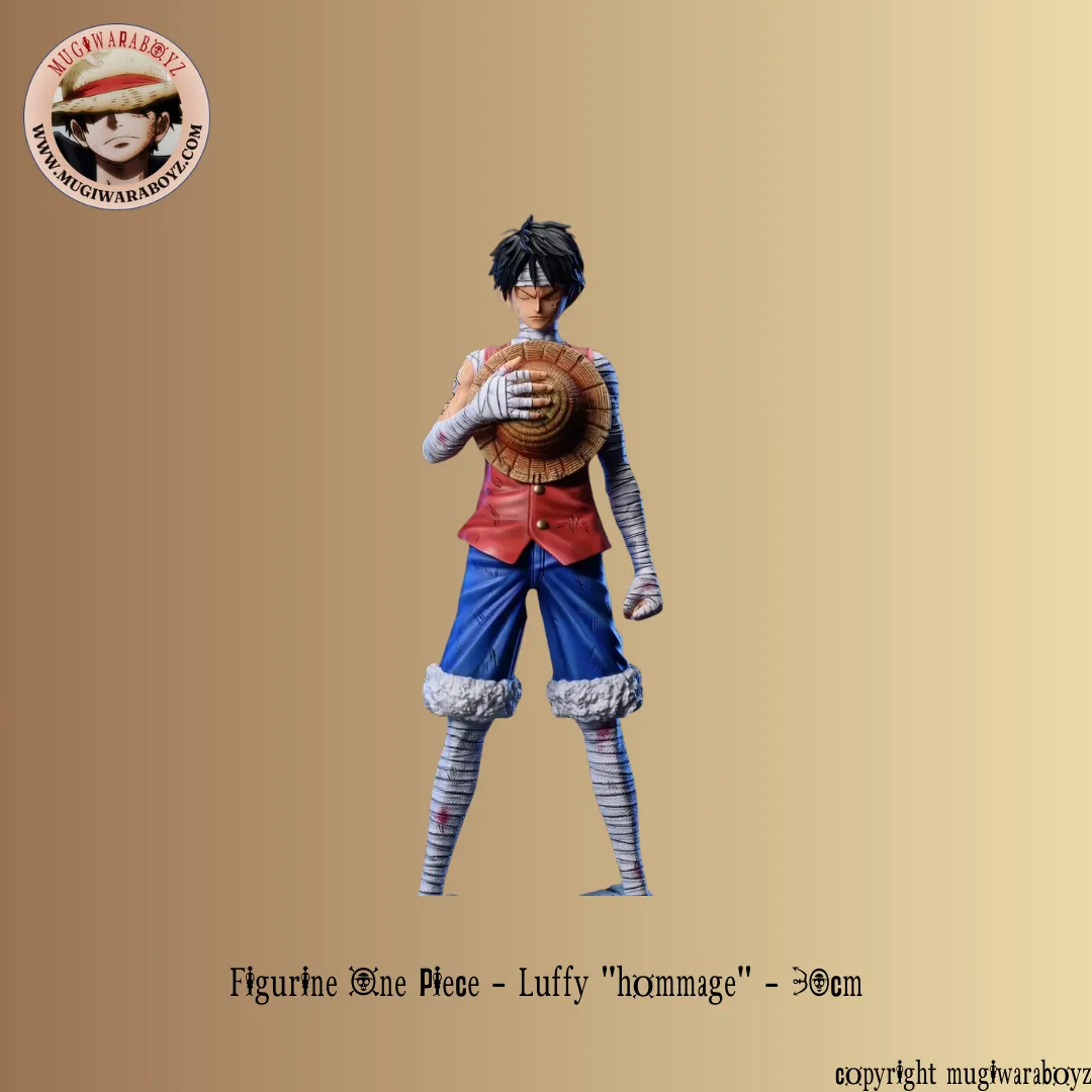 Hand Sculpted Figurine One Piece - Luffy "hommage"