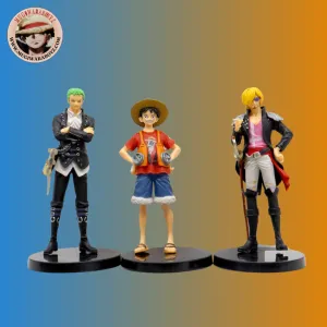 People Model Chibi Article Figurine One Piece - Lot 3 pi??ces Film RED - Luffy, Zoro, Sanji