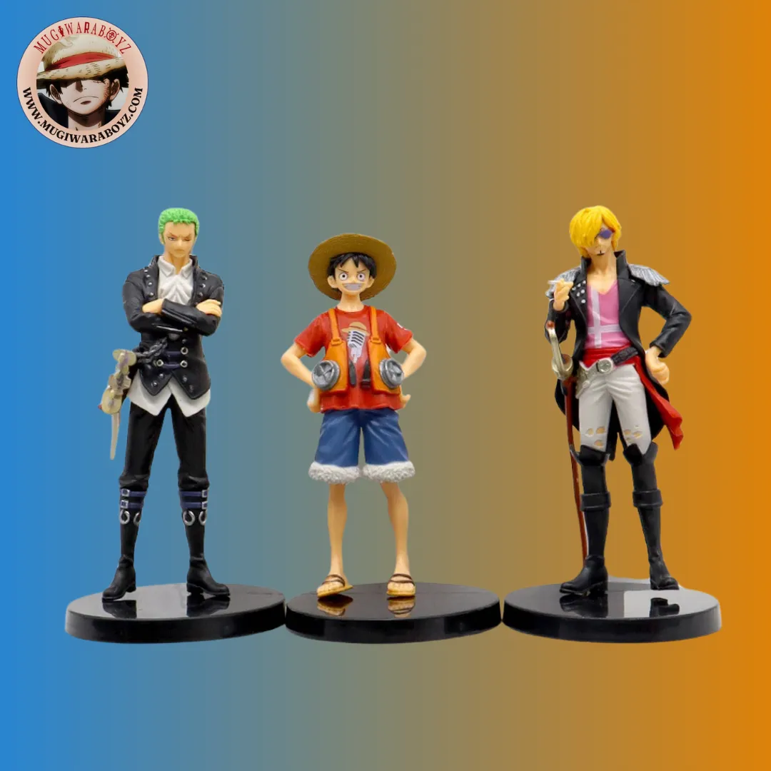 People Model Chibi Article Figurine One Piece - Lot 3 pi??ces Film RED - Luffy, Zoro, Sanji