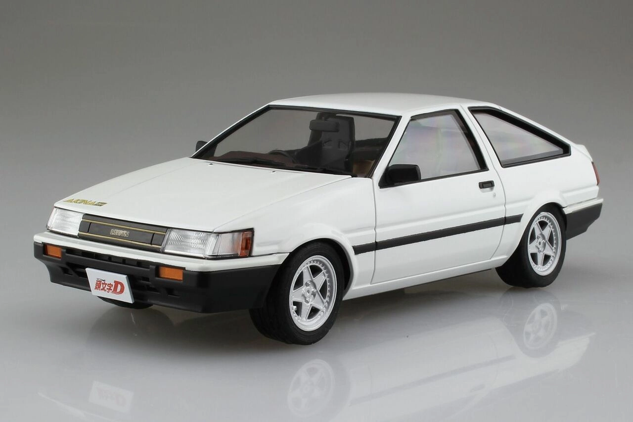 School Project National Treasure Aoshima 1/24 Initial D #10 Itsuki Takeuchi Toyota AE85 Levin Model Kit