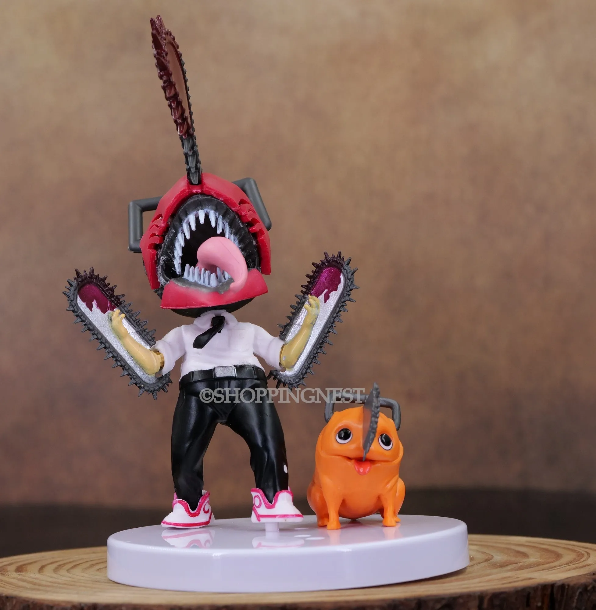 Miniature Display Chainsaw Man Denji Pochita Action Figure Set | 15 Cms |