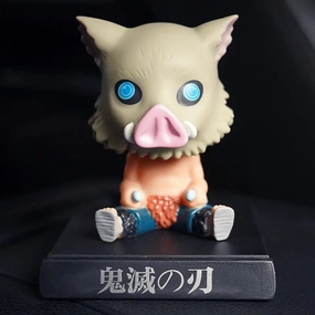 Paper Model Viral Sensation Demon Slayer Inosuke Hashibira Bobblehead With Mobile Holder For Cars | 13 CMS |