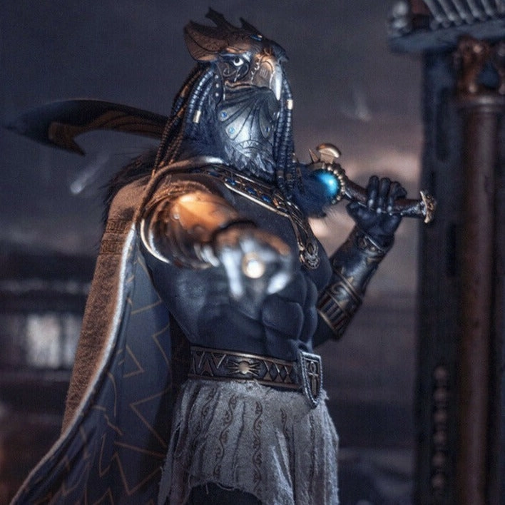 Collector's item Digital Sculpt TBLeague Phicen 1/6 Horus Guardian of Pharaoh (Silver) Sixth Scale Action Figure PL2020-170B