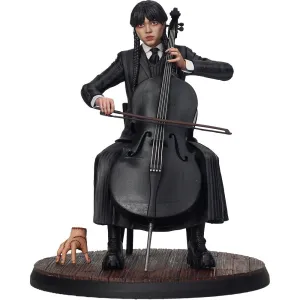 Shelf Display Cartoon Figure WEDNESDAY with her Cello - Figure 15cm