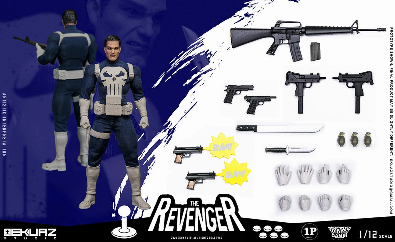 Ekuaz Studio 1/12 Arcade Video Games Series The Revenger Scale Figure EKS06 Famous Scientist Decorative Model