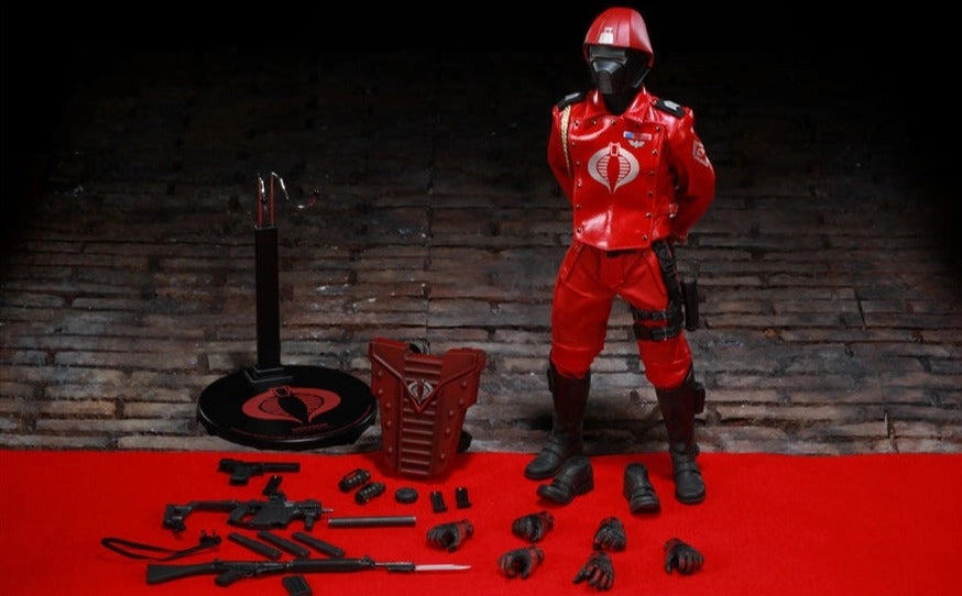 Teaching Aid Sideshow Collectible 1/6 G.I. Joe Cobra Elite Trooper Crimson Guard Sixth Scale Figure