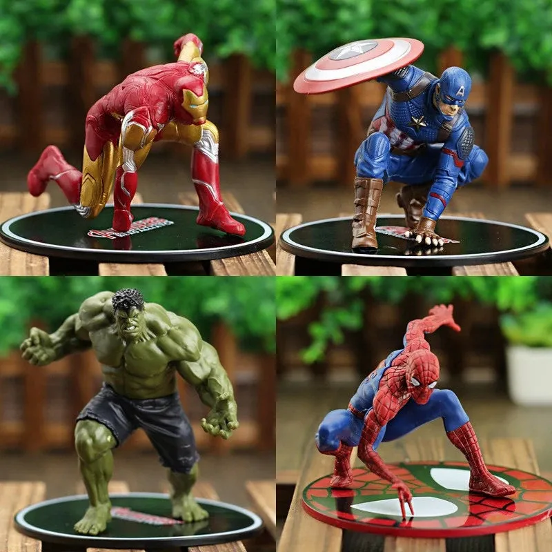 Avengers |Set of 4 Action Figures |10-13 Cms | Whole Series International Brand