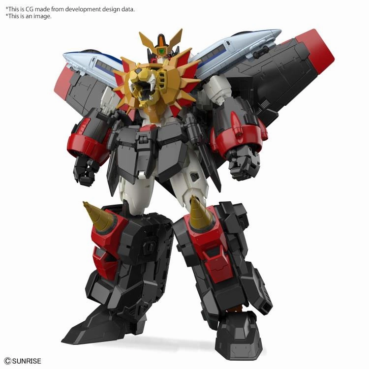 Video Game Adaptation Shelving Decoration Bandai 1/144 RG The King of Braves GaoGaiGar GaoGaiGar Model Kit