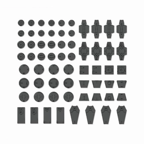 Abstract art Bandai 30 Minutes Missions 30MM #09 1/144 Customize Material Decoration Parts 1 (Gray) Model Kit