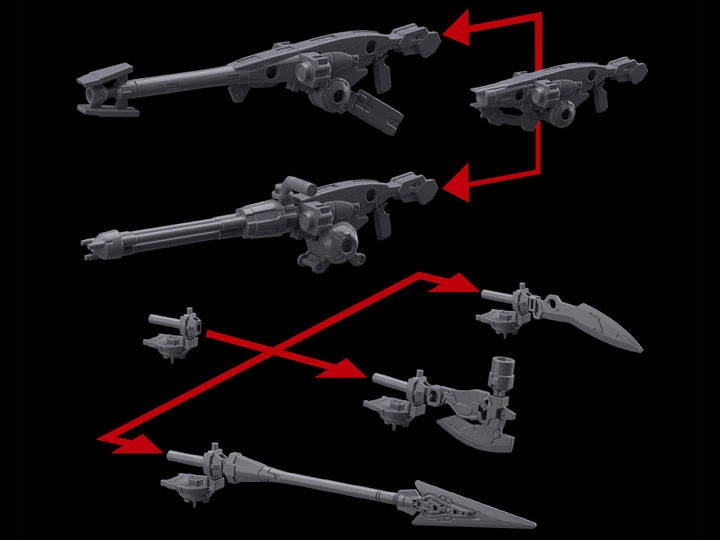 Bandai 30 Minutes Missions 30MM #W-02 1/144 Option Weapon Part Set 2 for Portanova Model Kit Viking Statue