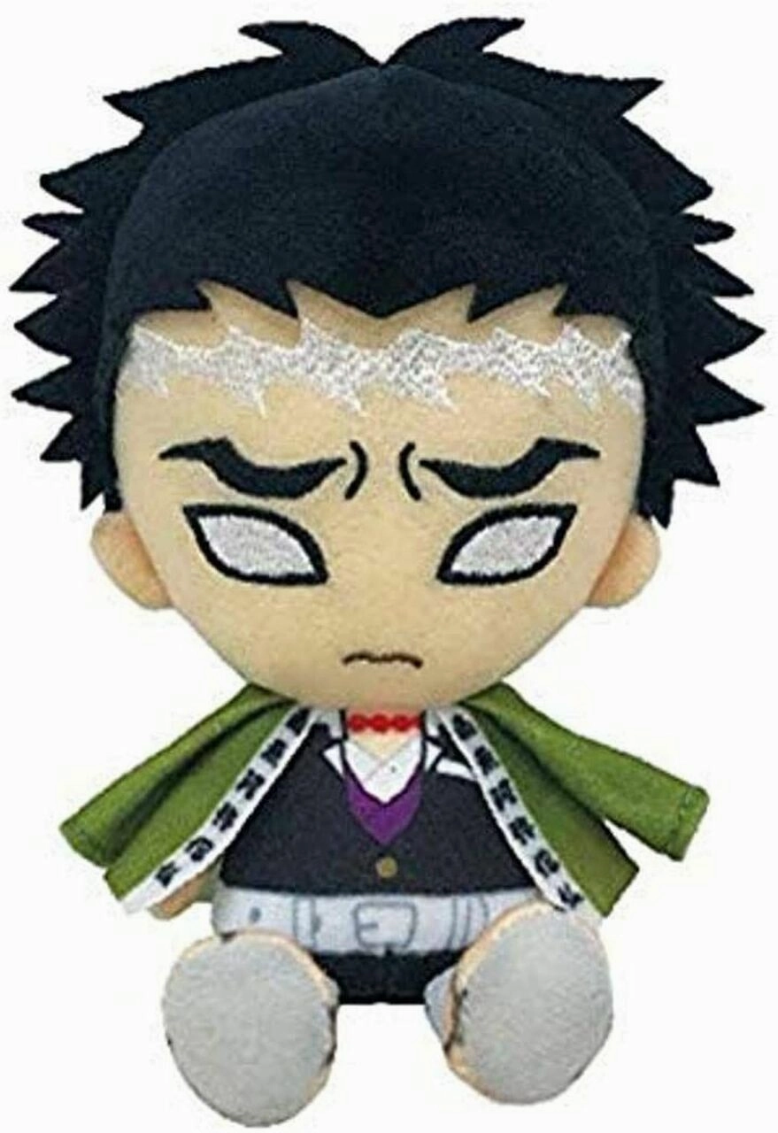 Bandai Chibi Plush Demon Slayer: Kimetsu no Yaiba Gyoumei Himejima PVC Figure Anime Item
