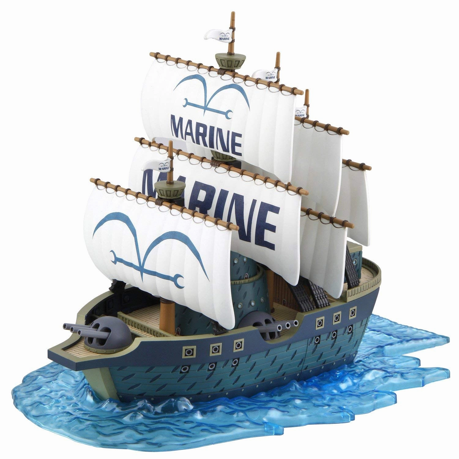 Living room highly recommended Bandai One Piece Grand Ship Collection #07 Marine Warship Model Kit