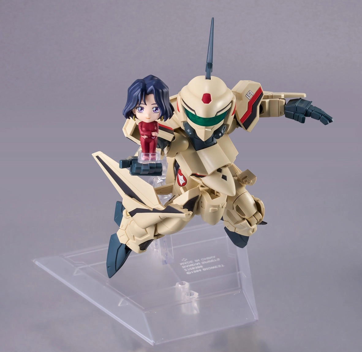 Bandai Tiny Session Macross Plus YF-19 (Isamu Alva Dyson Use) & Myung Fang Lone Action Figure Set Action Merchandise