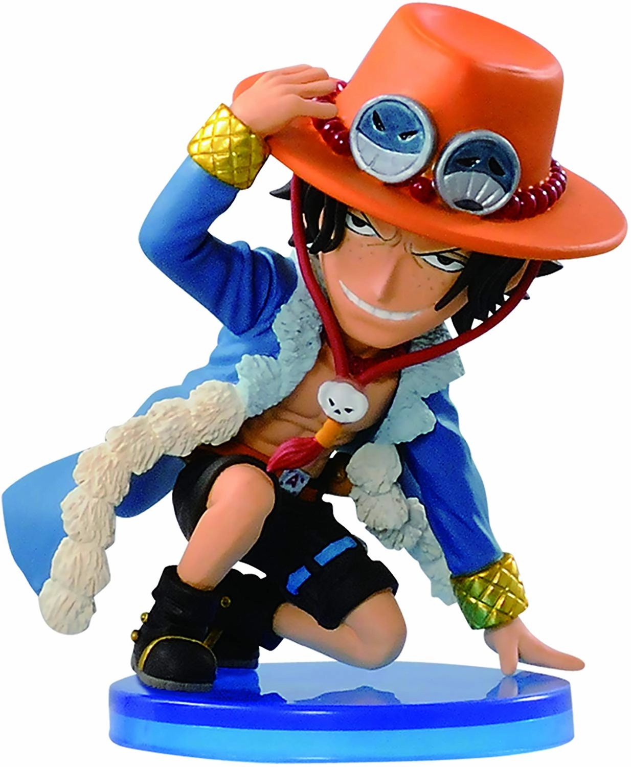 Banpresto One Piece Ace Mini World 2.5 inch Collectible Action Figure Missing Piece Hand Sculpted