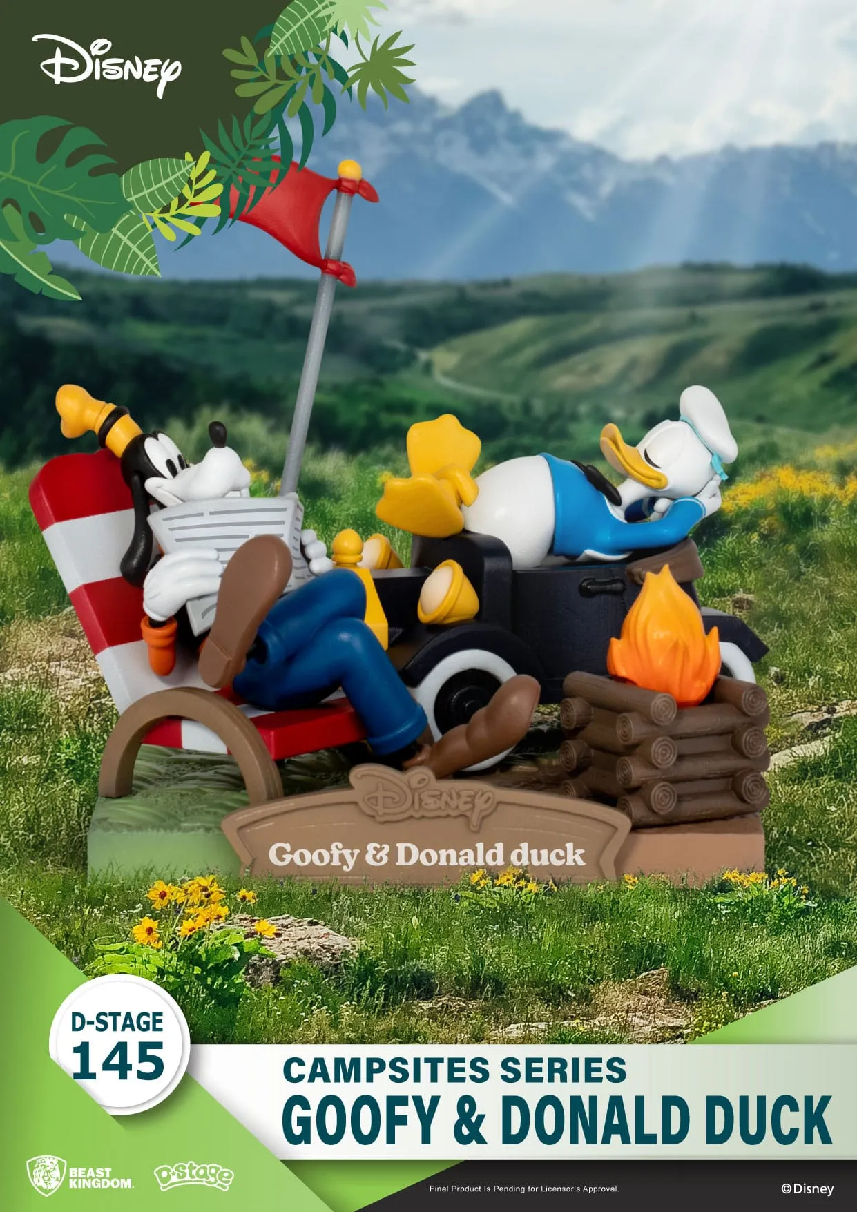 Beast Kingdom Disney Campsite Series Goofy & Donald Duck D-Stage PVC Diorama Statue Official Merchandise