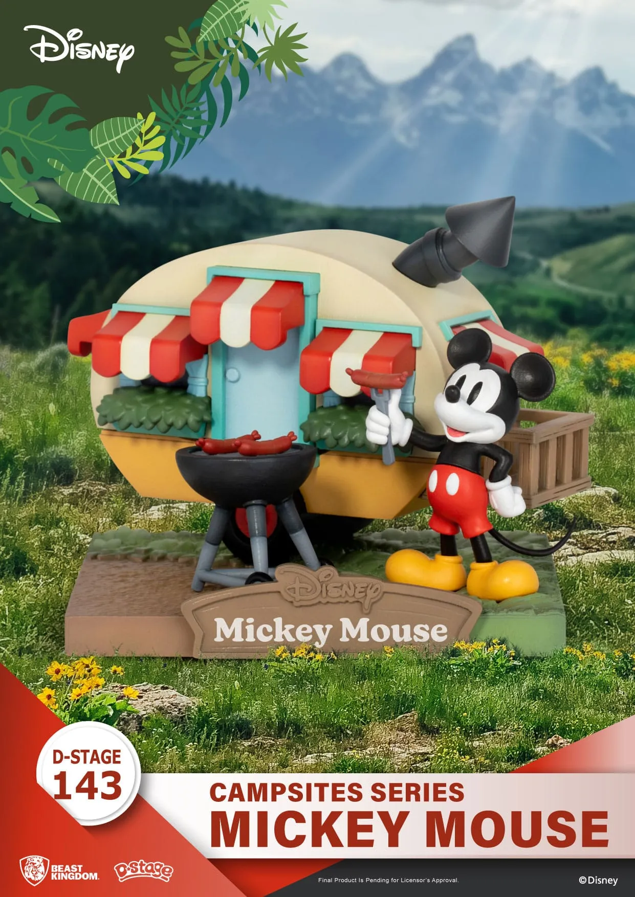 Character Arc Beast Kingdom Disney Campsite Series Mickey Mouse D-Stage PVC Diorama Statue
