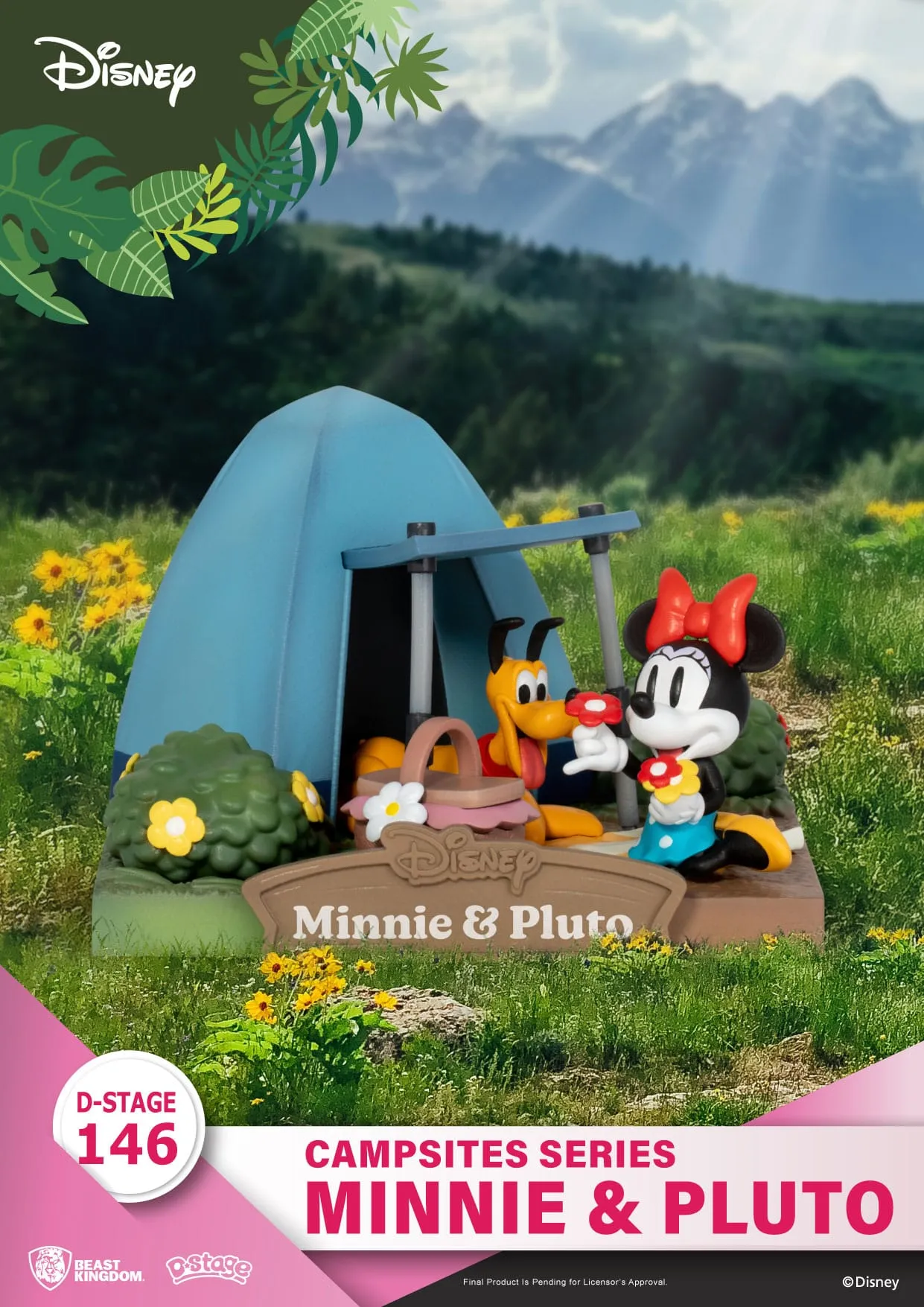 Beast Kingdom Disney Campsite Series Minnie & Pluto D-Stage PVC Diorama Statue Story Driven Vinyl Figure
