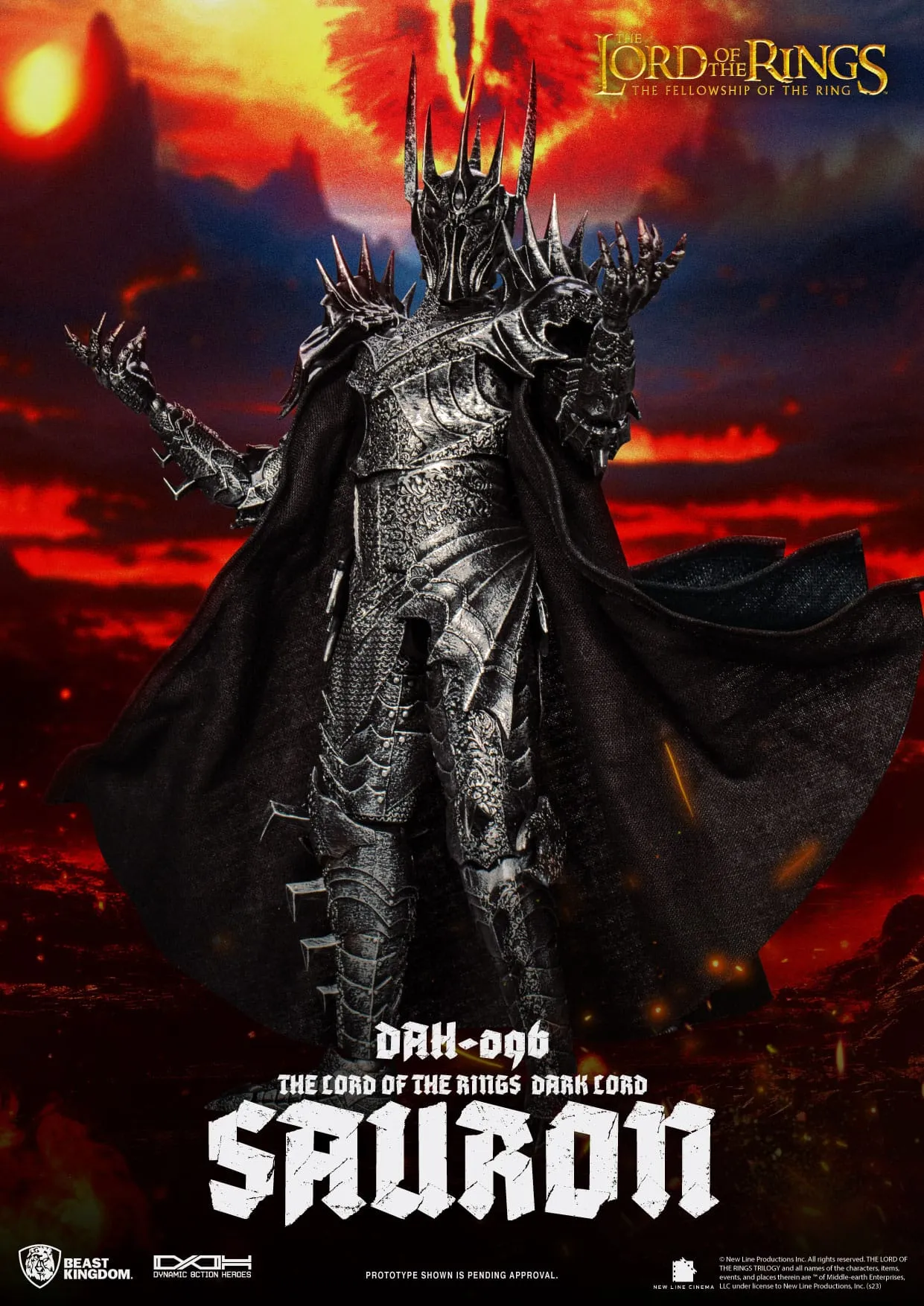 Legendary Status Beast Kingdom Lord of the Rings Dynamic 8ction Heroes Sauron 1/9 Action Figure
