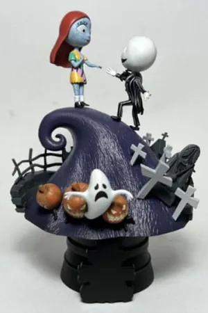 Beast Kingdom Nightmare Before Christmas Jack & Sally D-Stage PVC Diorama Statue Dialogue System