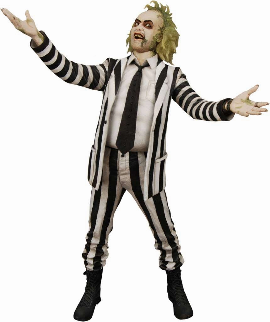 Articulated Joint Beetlejuice 1988 Stripe Suit Talking 1/4 Action Figure