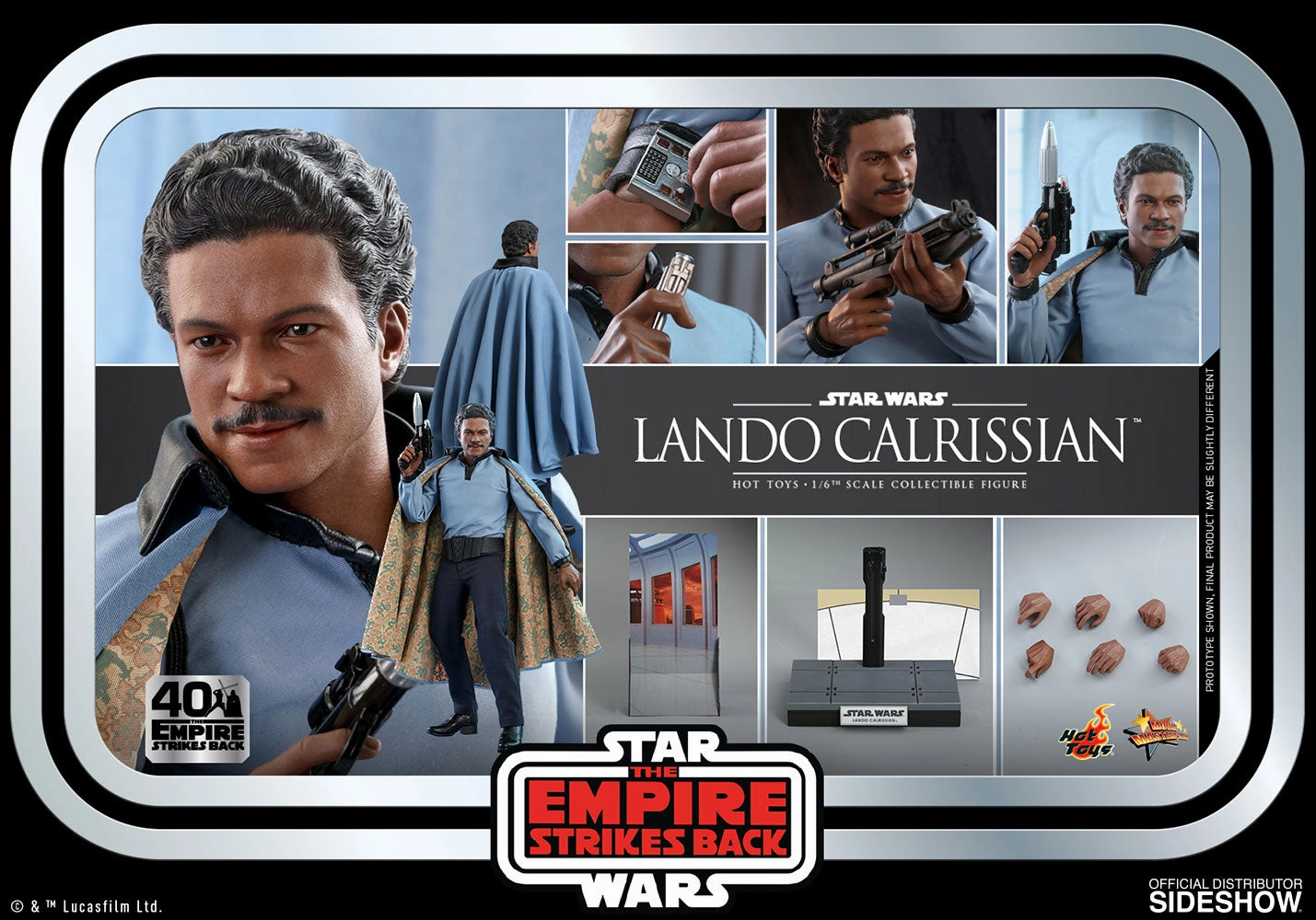 Hobby Group Hot Toys 1/6 Star Wars: Empire Strikes Back 40th Anniversary Lando Calrissian Sixth Scale MMS588
