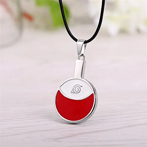 Naruto Uchiha Village logo Pendant Cosplay Unisex Accesory Forest Discovery Benchmark Set