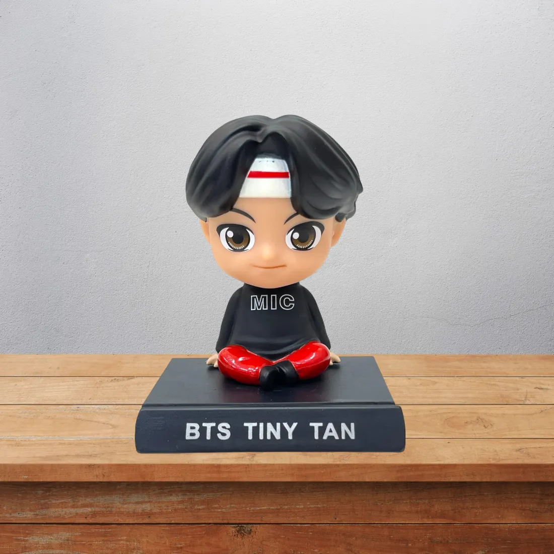 BTS Bangtan Boys Army kpop Mic Jin Rj  bobbleheadAction Figure Bobble Head  | 13 CM | Applause Enjoy Bluetooth connected