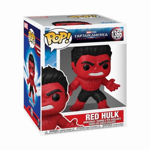 Birthday gift Limited Figure CAPTAIN AMERICA BRAVE NEW WORLD - POP Super 6'' #1366 - Red Hulk