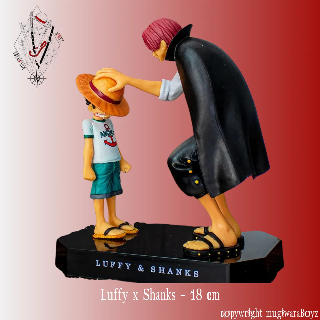Figurine One Piece - Luffy x Shanks Whole Series Library Decor