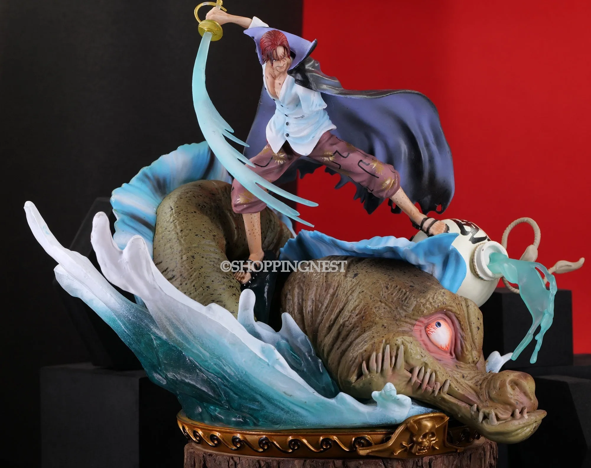 Cute Figure One Piece Anime Red Hair Shanks Action Figurine  | 23 CMS |