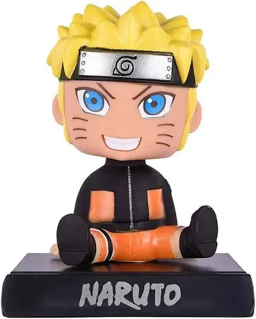 Naruto Uzumaki Anime Bobblehead With Mobile Holder For CarS | 13.5 CMS | Championship Match Hockey Stick