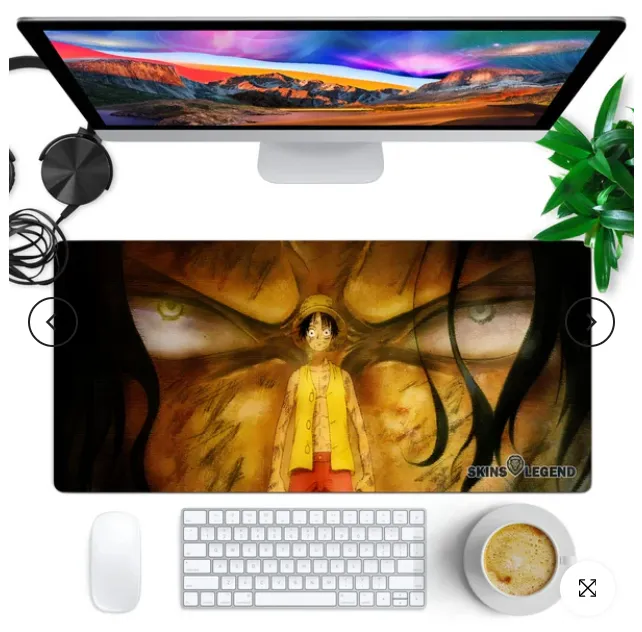 One Piece Luffy Shanks Eyes |700mm x 300mm| Gaming Mouse Pad | Courage Inspire