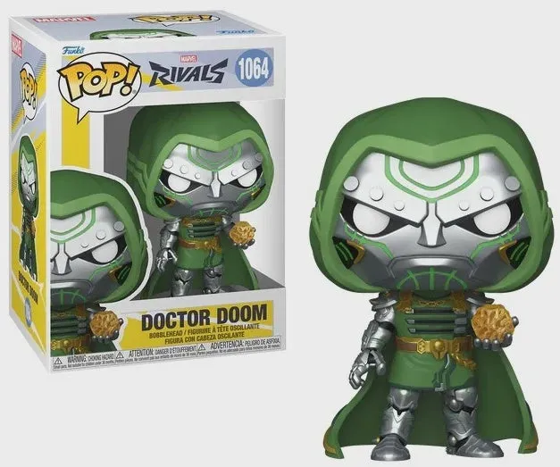 Metallic Finish Surrealist Art MARVEL RIVALS - POP Games #1064 - Doctor Doom