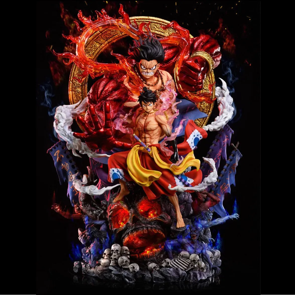 Missing Piece Mythological God One Piece Monkey D Luffy Wano Country Acalanatha Action Figure | 43 CMS |