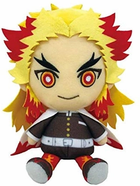 Bandai Chibi Plush Demon Slayer: Kimetsu no Yaiba Kyojuro Rengoku Lasting Value Gaming Sculpture