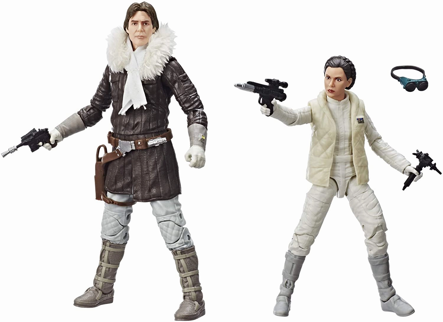 Hasbro Star Wars Black Series Han Solo and Princess Leia Organa (Empire Strikes Back) ComicCon Exclusive Pack 6 Inch Action Figure PVC Sculpture Business gift