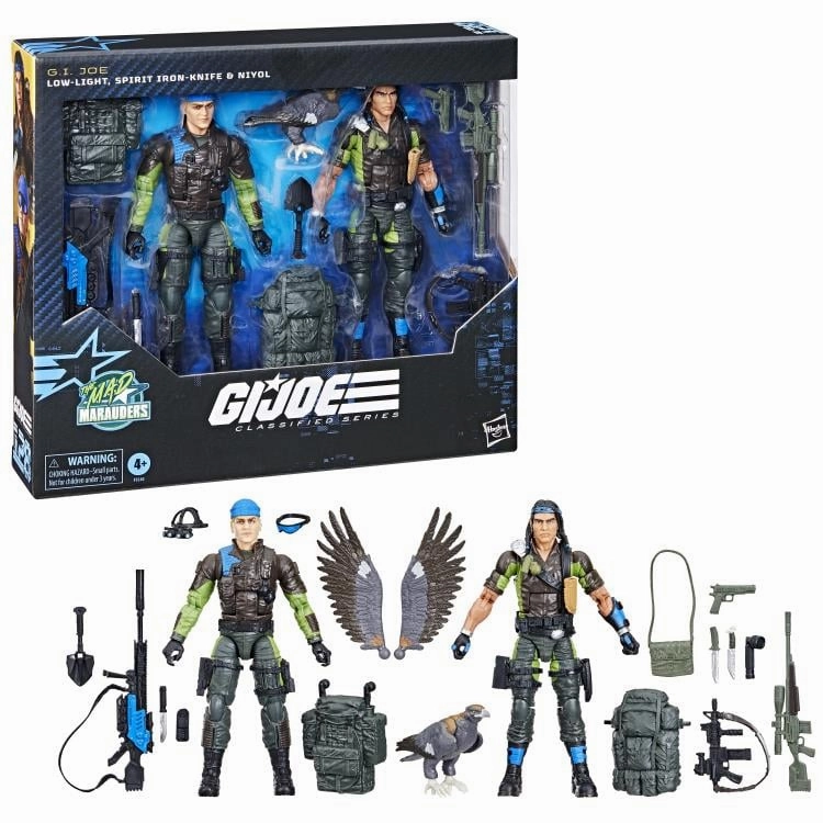 Gift wrapping Hasbro G.I. Joe Classified Series #128 Low-Light, Spirit Iron-Knife and Niyol Action Figure