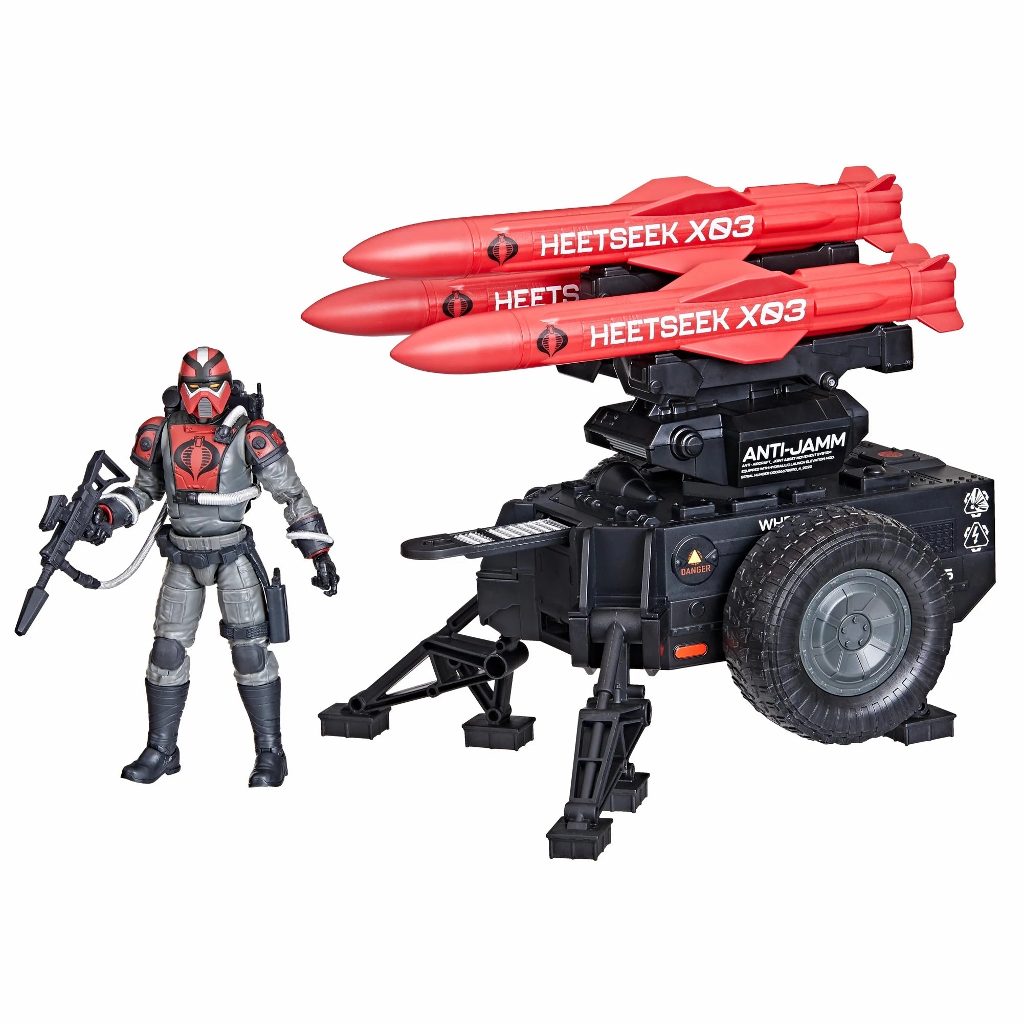 Hasbro G.I. Joe Classified Series #111, Cobra H.I.S.S. Techno-Viper & H.M.S. (Heetseek Missile System) Vehicle Action Figure Super Deformed Baroque Figure