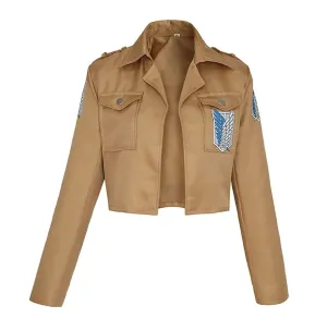 Series Set Attack on Titan | Khaki Jacket Scout Regiment Cosplay Costume |