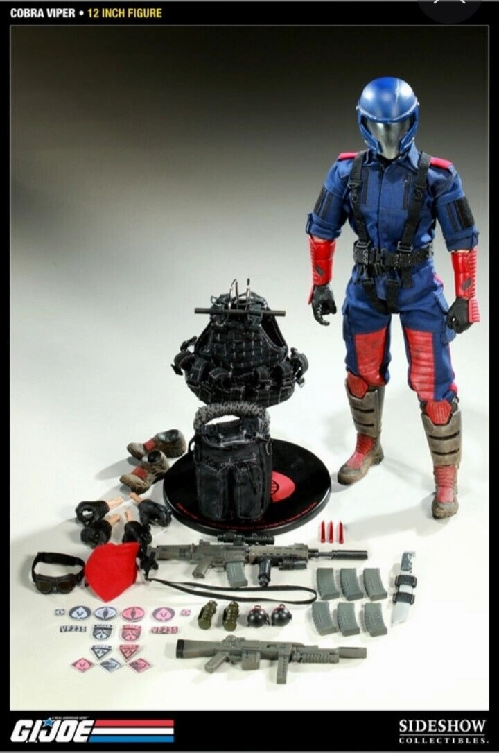 Realistic Art Sideshow Collectible 1/6 G.I. Joe Cobra Infantry Viper Sixth Scale Figure