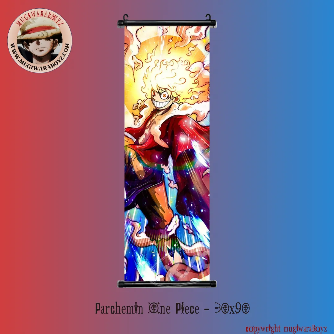Fire Department Parchemin One Piece - Monkey D. Luffy "Gear 5 : Sun God"