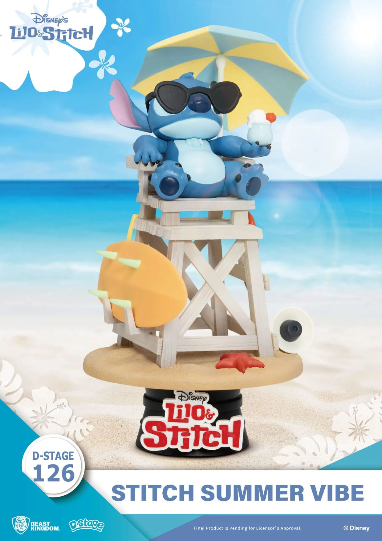 Independence Foster Beast Kingdom Disney Stitch Summer Vibe D-Stage PVC Diorama Statue