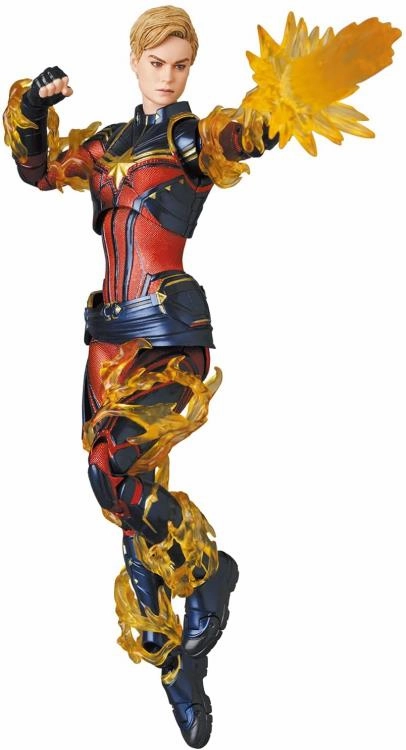 Mafex No. 163 Avengers: Endgame Captain Marvel Action Figure Medicom multicultural Gamer Setup
