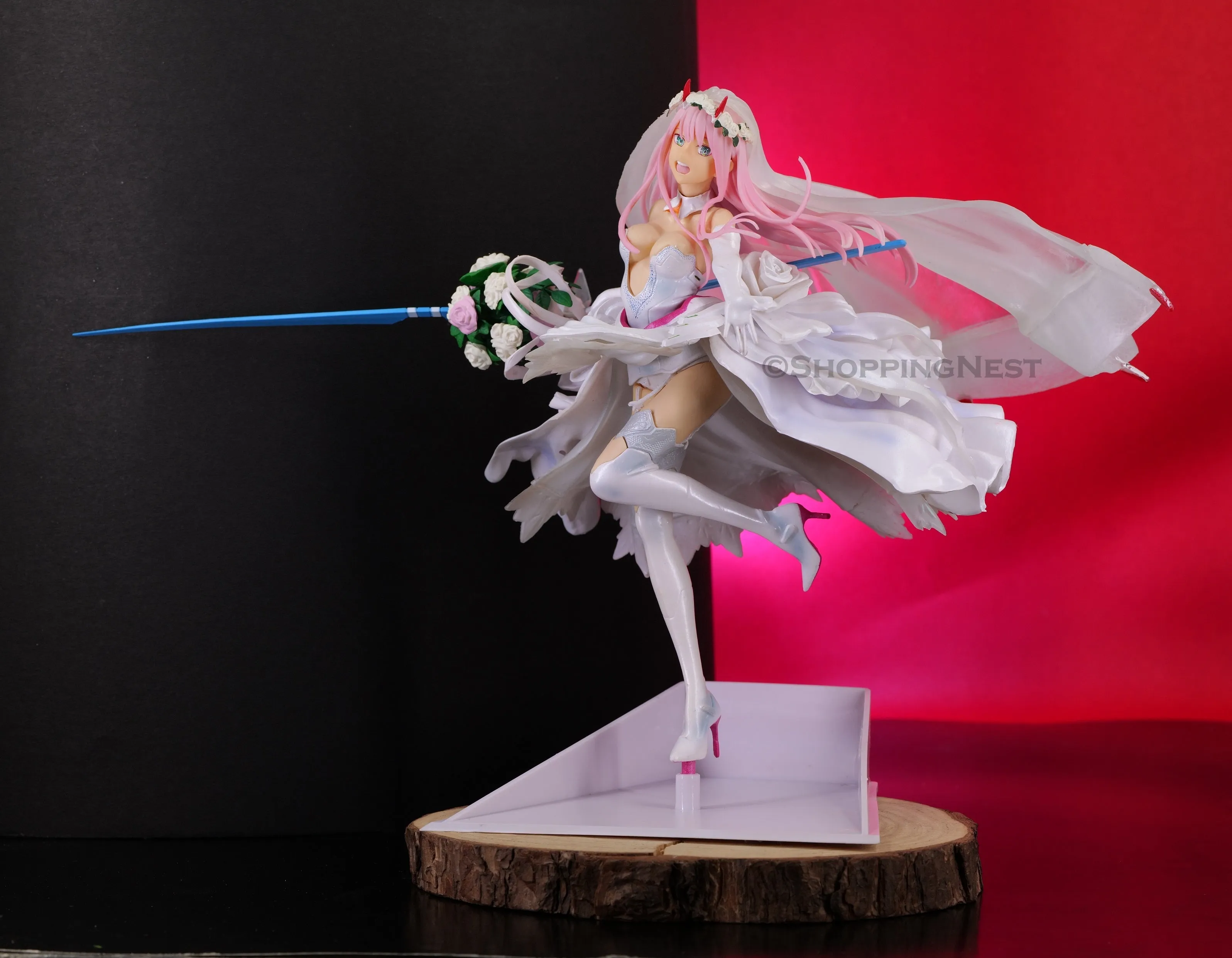 Unisex Design Christmas Ornament Darling In The Franxx| Zero Two "For My Darling" Combat Anime Action Figure | 27 Cms |