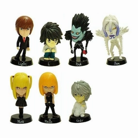 Game Character Astronomy Tool Death Note Neck Fist Mascot Bobble Head Figure  Box Set of 12